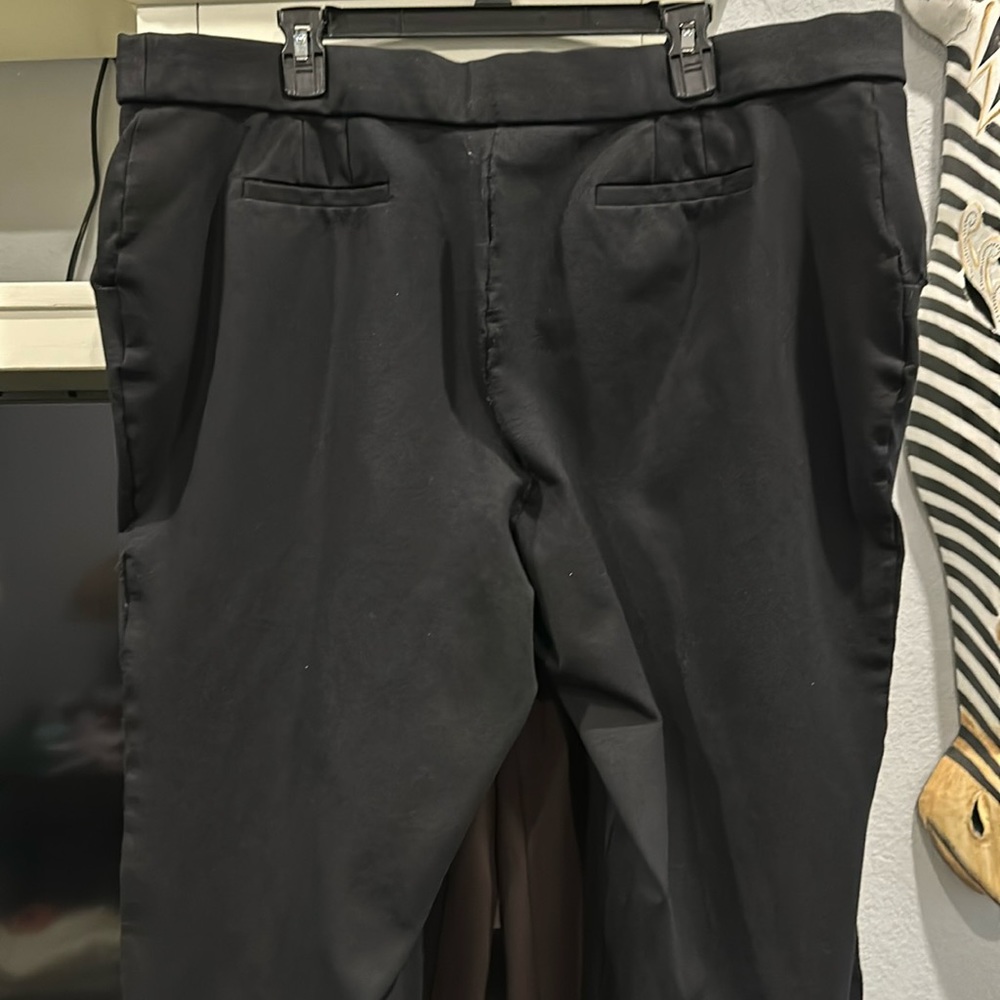 Extremely comfortable pant polyester fabric with spandex.
